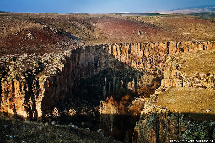 Каньон в долине Ихлара. Ихлара (долина), Турция