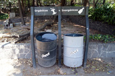 Контейнеры для мусора в парке