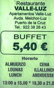 Buffet  Valle Luz-дешевая еда