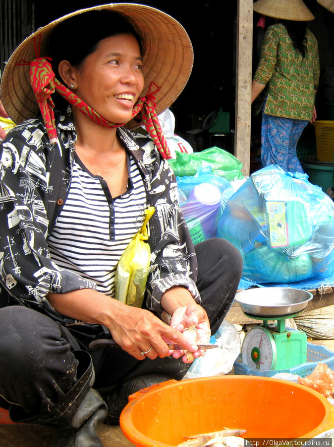 На городском рынке Остров Фу Куок, Вьетнам