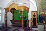 В храме находится рака с мощами святой праведной Иулиании Лазаревской, причисленной к лику святых за подвиг милосердия, совершённый 400 лет назад