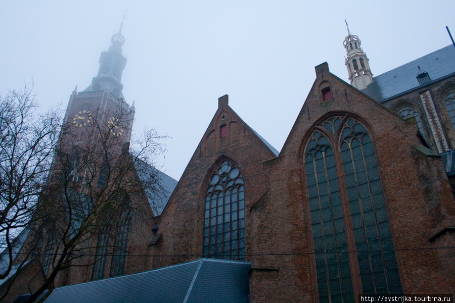 город в тумане Гаага, Нидерланды
