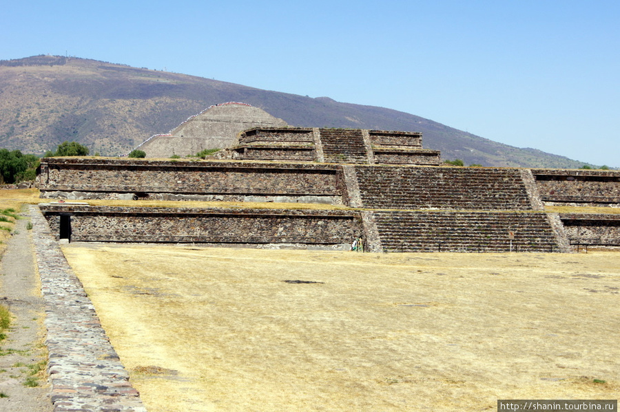 В крепости Теотиуакан пре-испанский город тольтеков, Мексика
