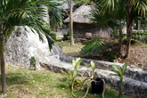 Во внутреннем дворе Музея культуры майя в Четумале
