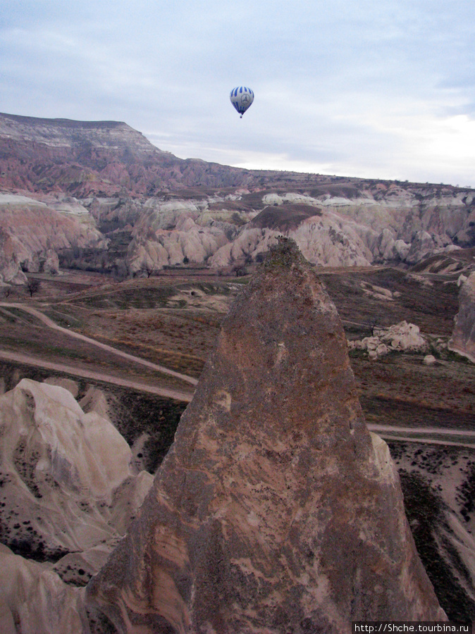 Над Каппадокией на воздушном шаре. Каппадокия - Гереме Национальный Парк, Турция