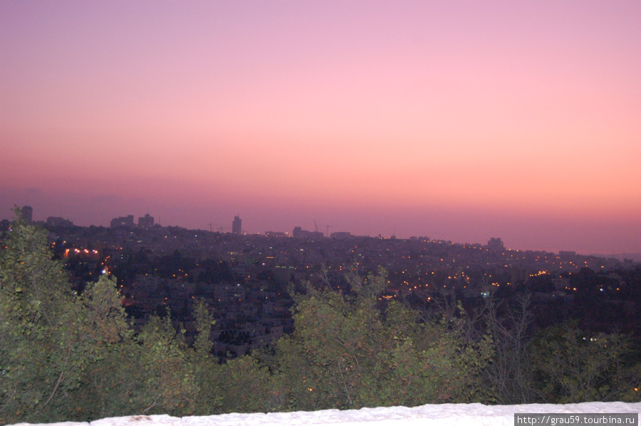 Ночной Иерусалим Иерусалим, Израиль