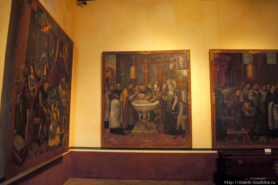 Картины испанских мастеров в музее Тласкала-де-Хикотенкатль, Мексика
