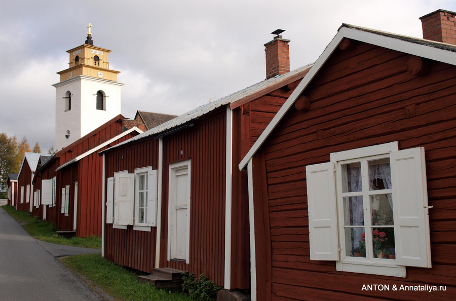 Частные дома шведов, приезжавших в церковь молиться Гаммельстад, Швеция