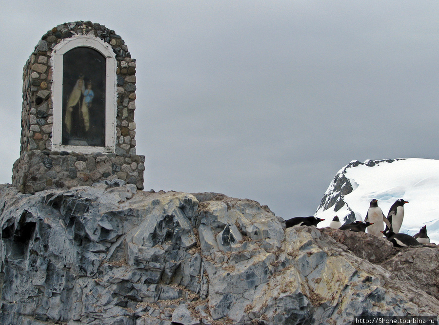 А это не удивляет. Чилийцы — ревностные католики Антарктическая станция Гонсалес-Видела (Чили), Антарктида