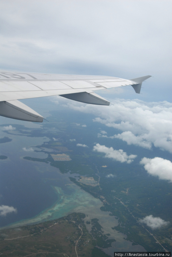 Филиппины из окна самолета Филиппины