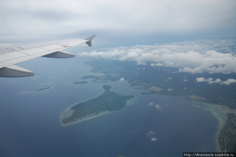 Филиппины из окна самолета Филиппины