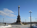 16 апреля 2011. Стрелка. Памятник 1000-летию Ярославля