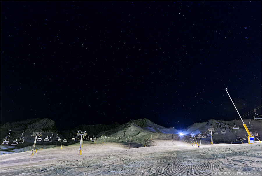 Звездное небо в Пас де ля Каса Пас-да-ла-Каса, Андорра