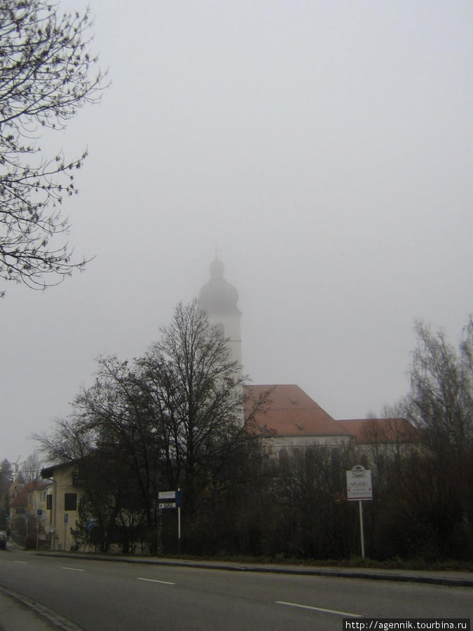 Конец ноября. Туман так и не рассеялся Эберсберг, Германия