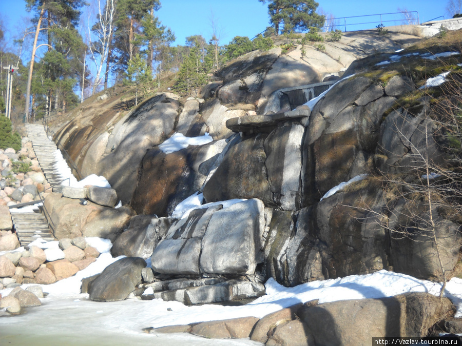 Замёрзший водопад Котка, Финляндия