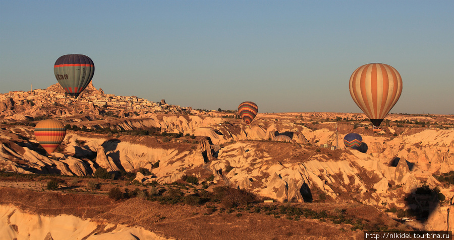 воздушные шары над Каппадокией Гёреме, Турция