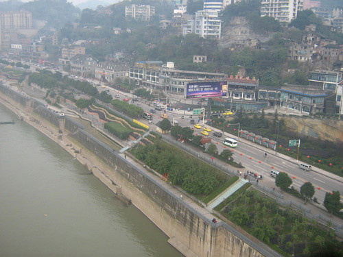 Вид из вагона Чунцин, Китай
