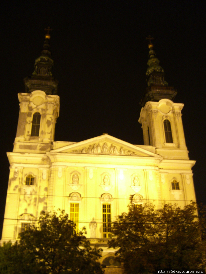 В вечерней подсветке Будапешт, Венгрия