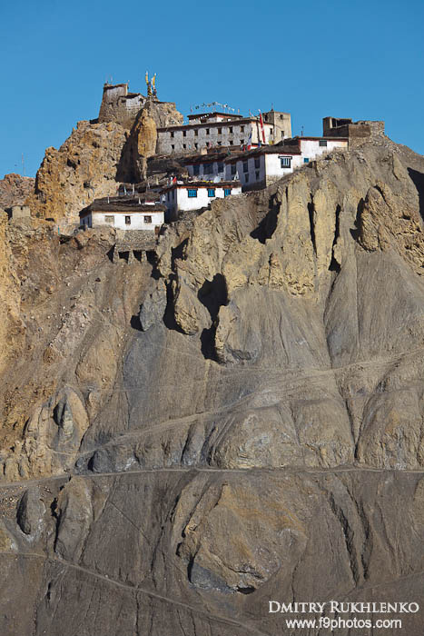 Монастырь Данкар, долина Спити, Химачал Прадеш, Индия Штат Химачал-Прадеш, Индия