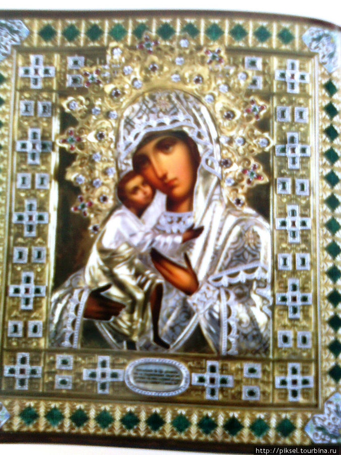Дубенская икона Божией Матери, освященна на святой земле. (снято с репродукции) Золотоноша, Украина
