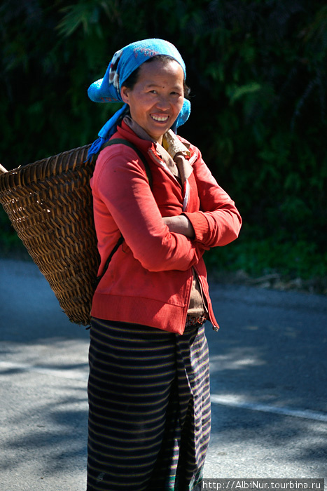 Крестьянка, дорога от Фонсавана. Лаос