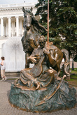 Памятник казаку Мамаю (Валентин и Николай Зноба).Козак Мамай — один из самых популярных на Украине образов казака-рыцаря