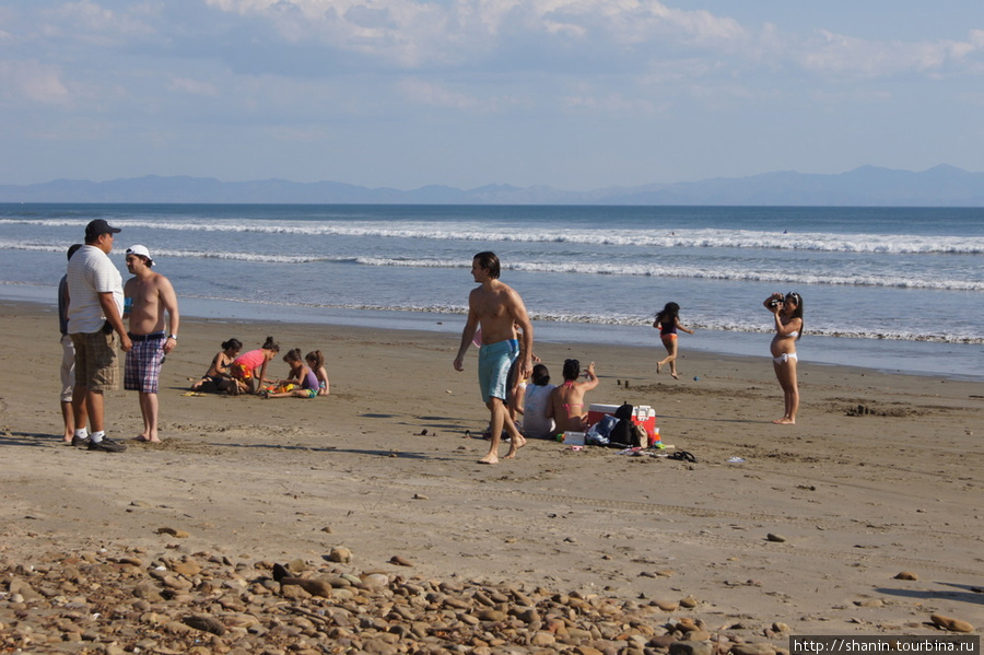 Пляж для серферов Сан-Хуан-дель-Сур, Никарагуа