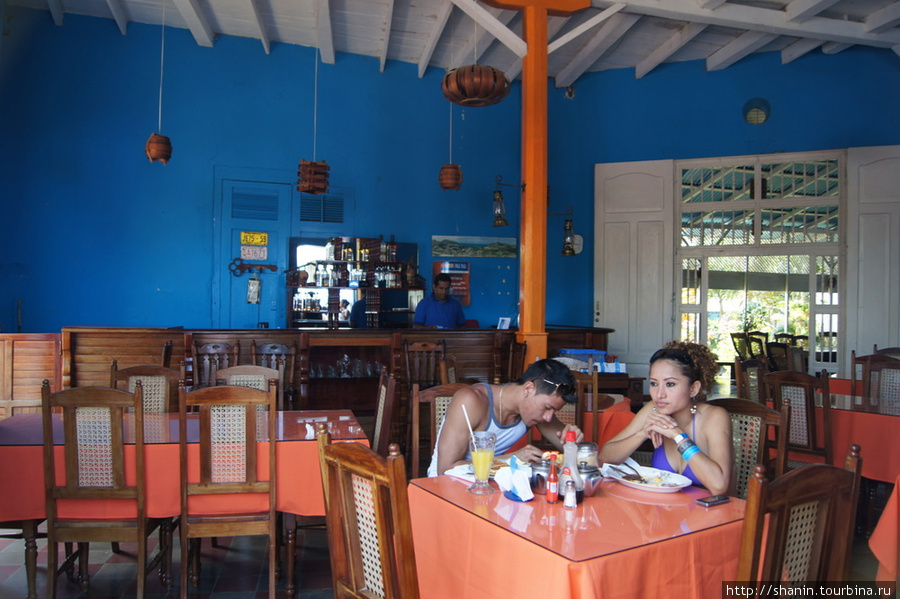 Кафе в гостинице Эстрела Сан-Хуан-дель-Сур, Никарагуа