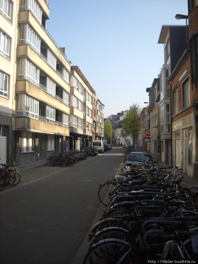 Улица велосипедистов Гент, Бельгия