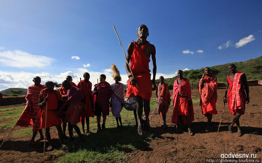 Деревня масаев Кения