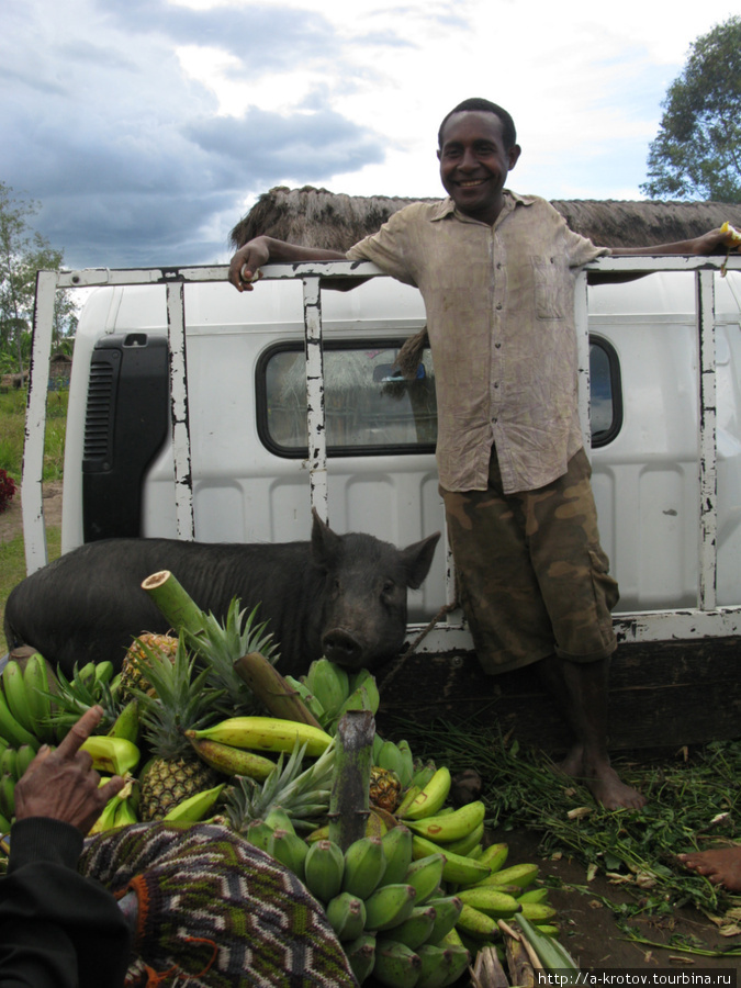 В кузове — сельхозпродукция Папуа-Новая Гвинея