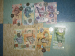 Деньги Папуа-Новой-Гвинеи, почти полный набор