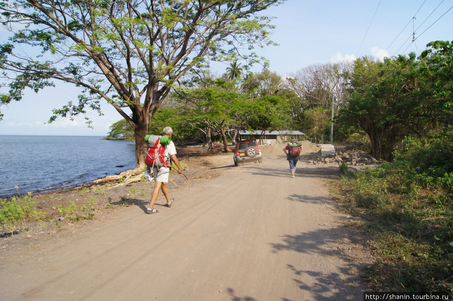 Дорога в Мериде Остров Ометепе, Никарагуа