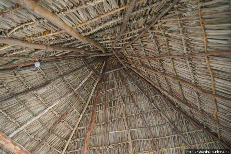 Соломенная крыша Остров Ометепе, Никарагуа