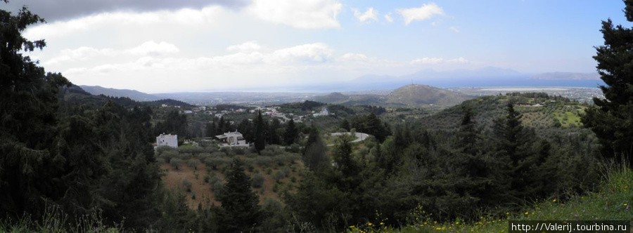 Вид со смотровой площадки деревушки Зия. Кос, остров Кос, Греция