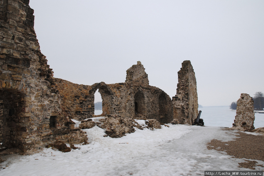 Развалины Кокнесского замка Лудза, Латвия