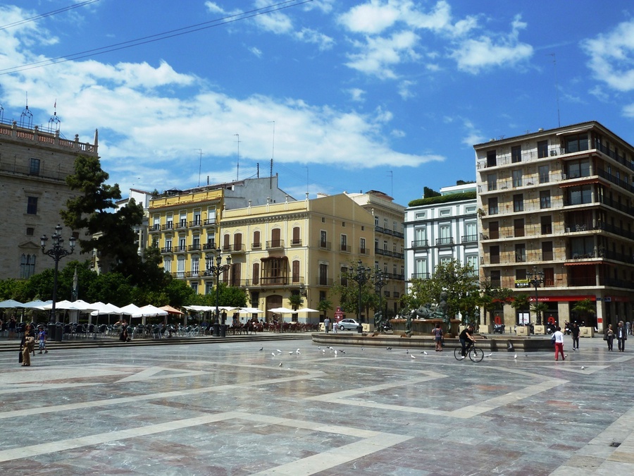 Площадь Богоматери Валенсия, Испания