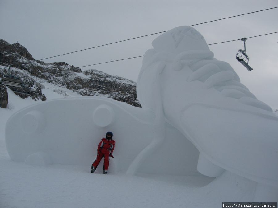 Снежные скульптуры к Евро-2008 Ишгль, Австрия