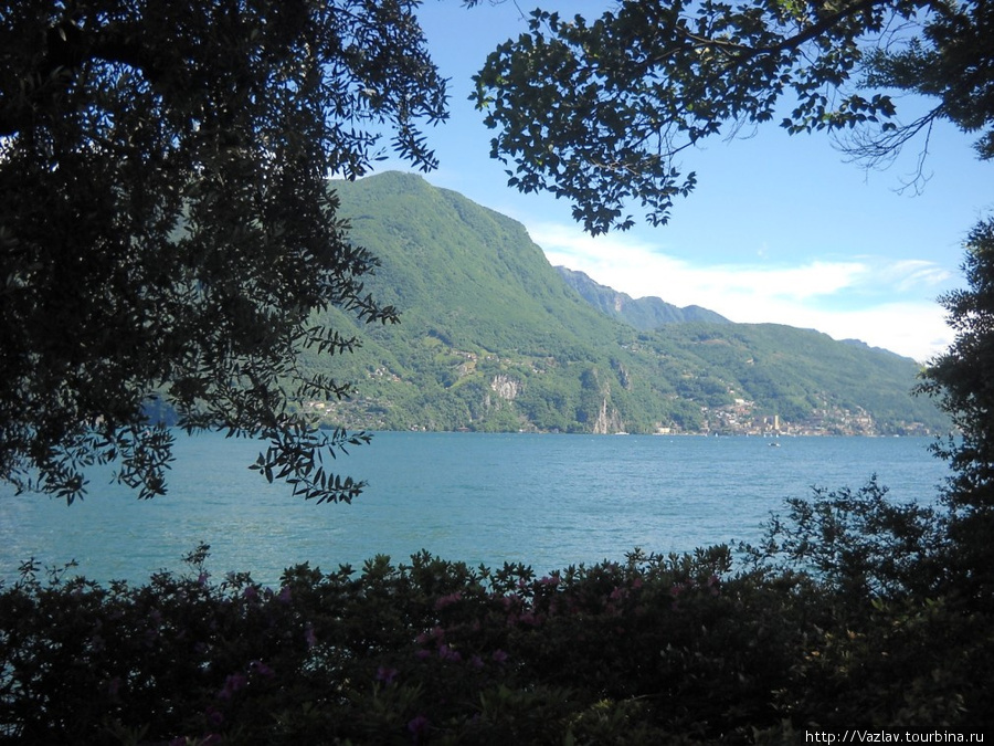 Взгляд из глубины Лугано, Швейцария