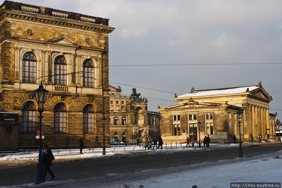 Зимний Дрезден Дрезден, Германия