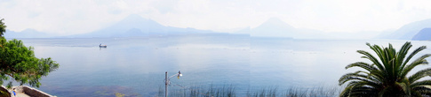 Вид на озеро Атитлан из Панахачеля
