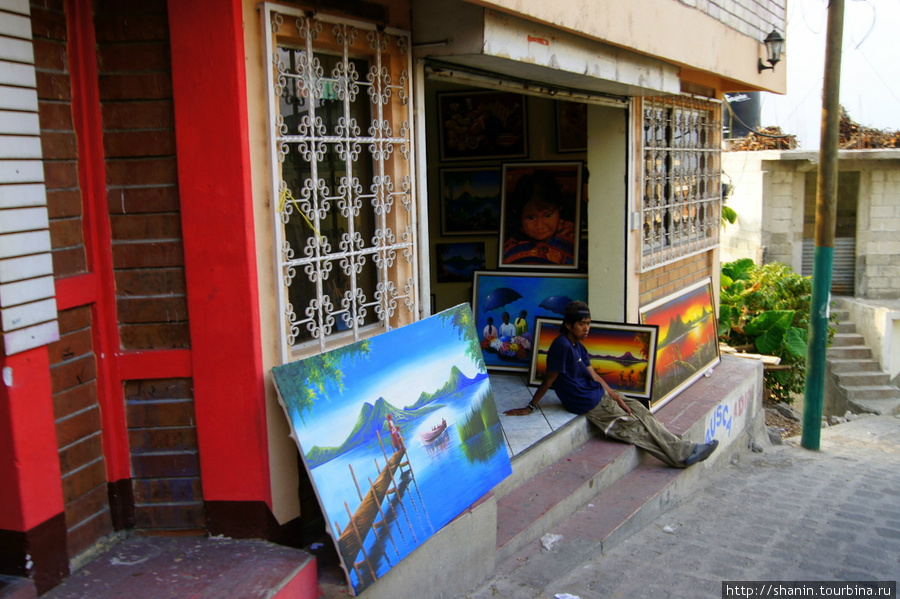 Если очень хочется рисовать Сан-Педро-ла-Лагуна, Гватемала