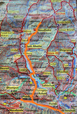 Схема маршрута (трекинг). Непал.