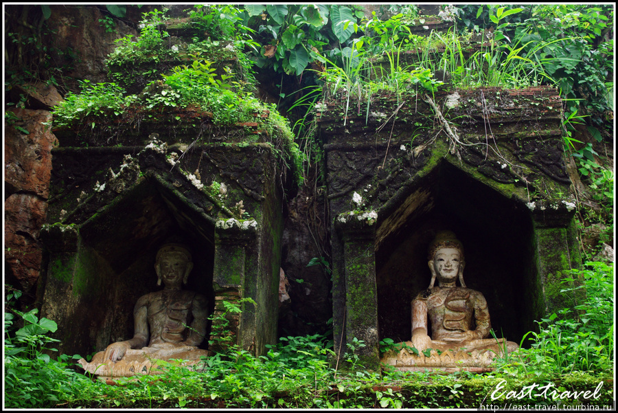 Статуи, спрятанные в горе Чиангмай, Таиланд