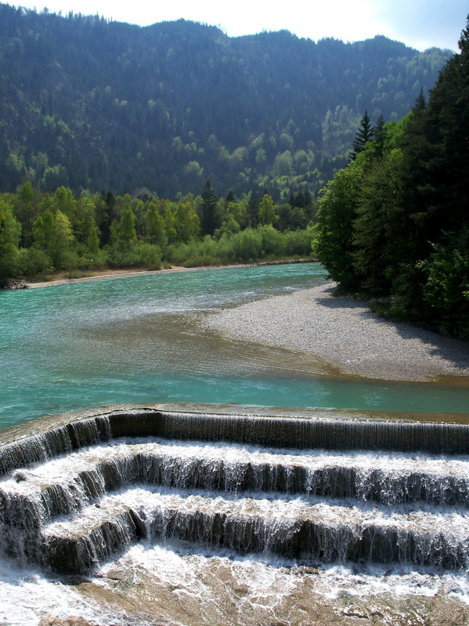 Водопад в Фюссене Фюссен, Германия