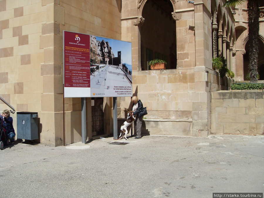 Даже на высоту монастыря Монсеррат каталонцы поднимают своих любимцев Барселона, Испания