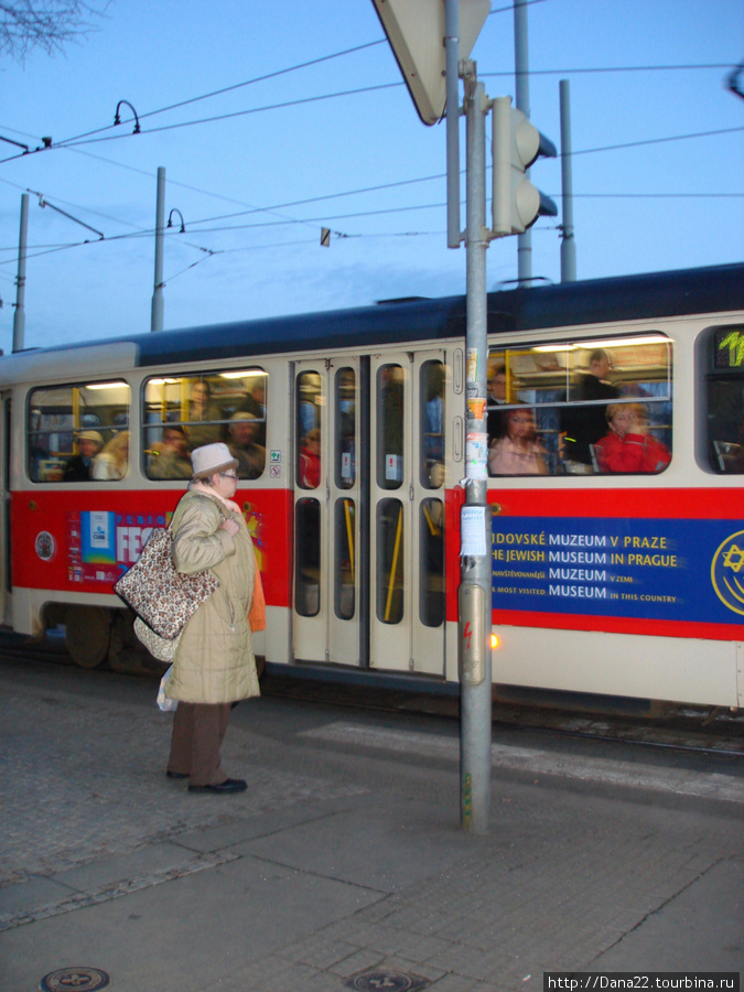 Пражский трамвай. 2007г. Прага, Чехия