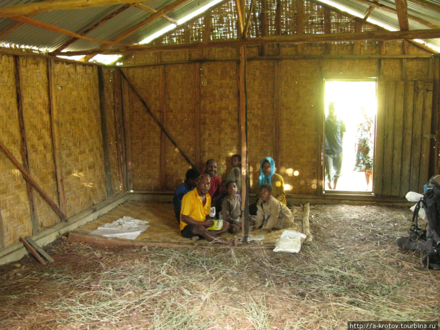 Внутри = пол соломенный, так же как и в деревенских церквях в глухой провинции ПНГ Папуа-Новая Гвинея