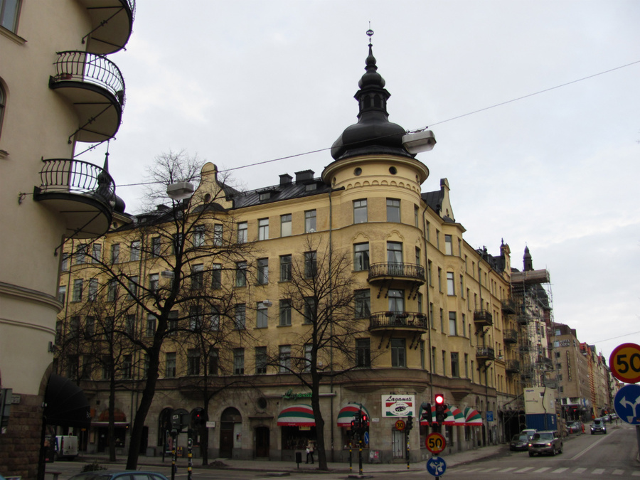 улицы района Васастаден Стокгольм, Швеция