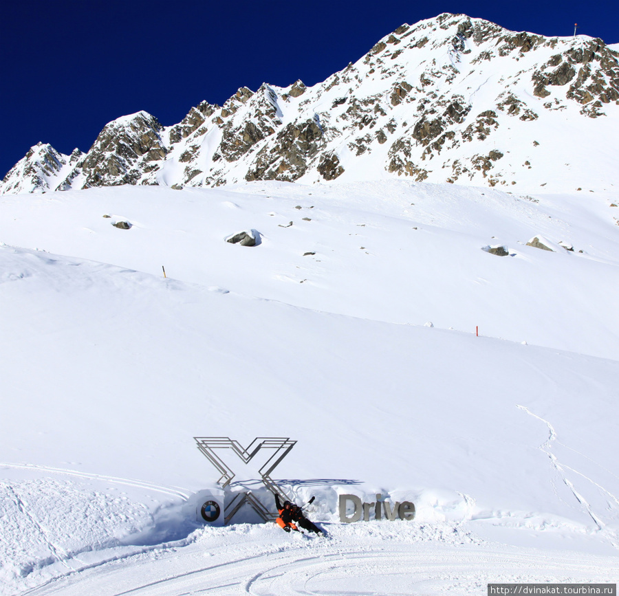 Лыжники этож целевая аудитория автовладельцевй, поэтому BMW устраивает тест-драйвы на склонах Оцталь Зёльден, Австрия